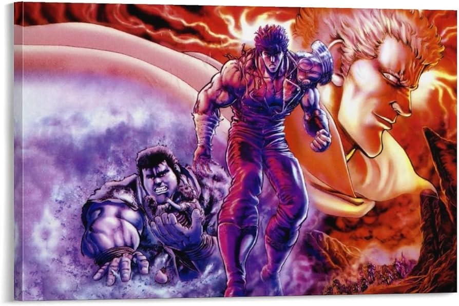 Anime Poster Fist Of The North Star Kenshiro For Room Aesthetic